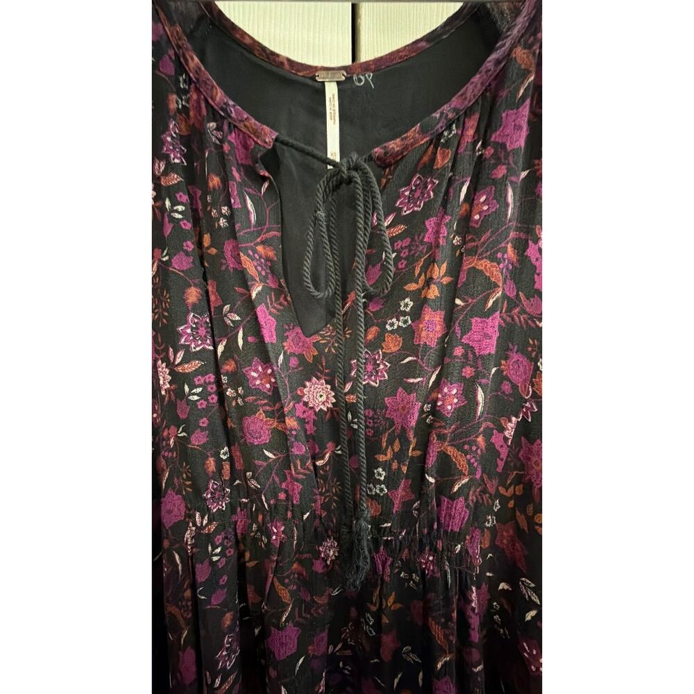 Free People Black/Purple Dress - Picture 7 of 7